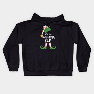 I'm The Fishing Elf Kids Hoodie